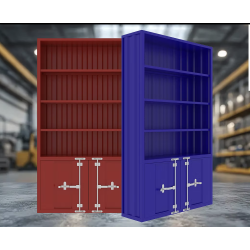 Konteyner kitaplık ünitesi