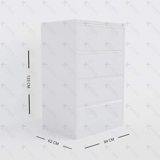 Çiftli Dört çekmeceli kartoteks ve dosya dolabı