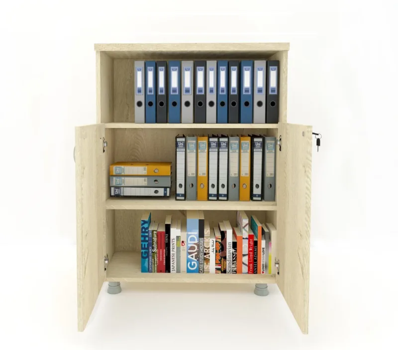 KAPAKLI KİTAPLIK DOSYA DOLABI - 80X38X117
