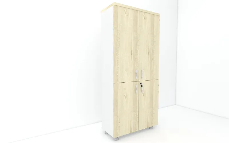 4 KAPAKLI KİTAPLIK DOSYA DOLABI - 80X38X188