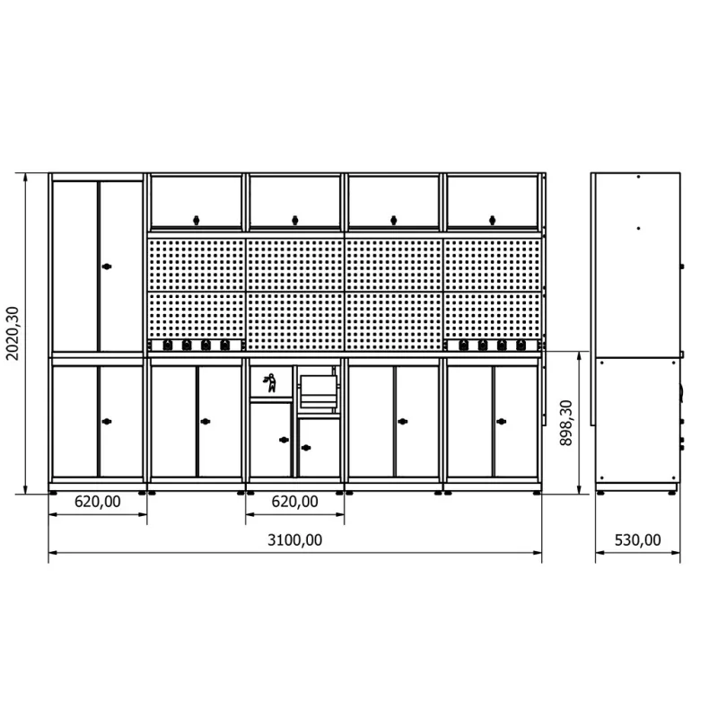 KRM 36.18.23 MODÜLER DEMONTE TEZGAH