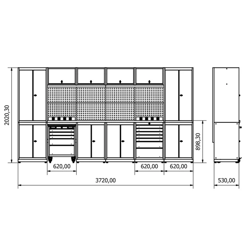 KRM 36.18.33 MODÜLER DEMONTE TEZGAH