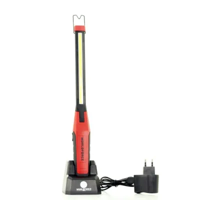 Şarjlı El Lambası COB Ledli İ̇nce, Katlanır, Kısma Özellikli, Sehpalı 3.7V 2600mah