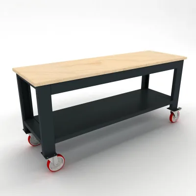 KRM 65.17.04 Tekerlekli Ahşap Tablalı Taşıma Arabası (1700 Mm Genişlik)