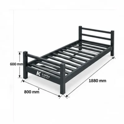 Karma Metal 90x190 Yurt Tipi Tek Kişilik Karyola