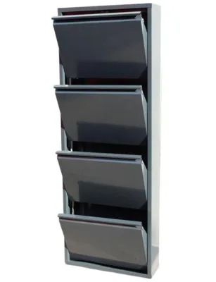 4 Çekmeceli̇ Metal Ayakkabı Dolabı