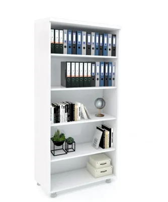 Büyük BOY ki̇Taplık Dosya Dolabı Beyaz - 80x35x188