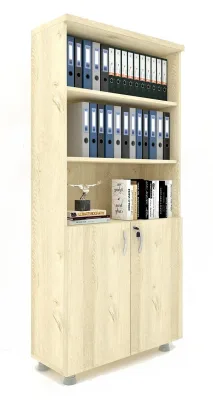 Kapaklı ki̇Taplık Dosya Dolabı Meşe - 80x38x188