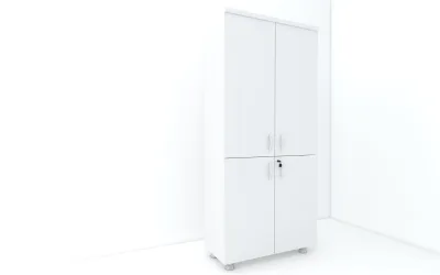 4 Kapaklı ki̇Taplık Dosya Dolabı Beyaz - 80x38x188