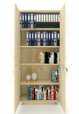 TAM Kapak ki̇Taplık Dosya Dolabı Meşe - 80x38x188
