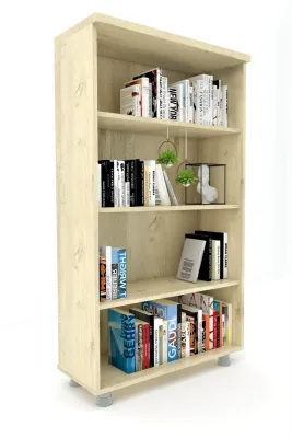 Kapaklı ki̇Taplık Dosya Dolabı Meşe - 80x38x153