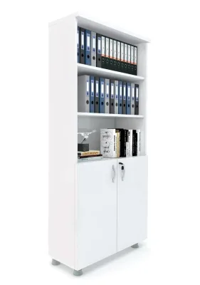 Kapaklı ki̇Taplık Dosya Dolabı Beyaz - 80x38x188