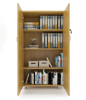 Kapaklı ki̇Taplık Dosya Dolabı Teak - 80x38x153