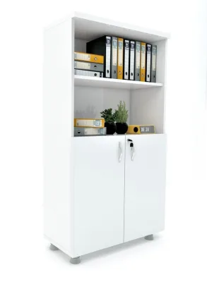 Kapaklı ki̇Taplık Dosya Dolabı Beyaz - 80x38x153