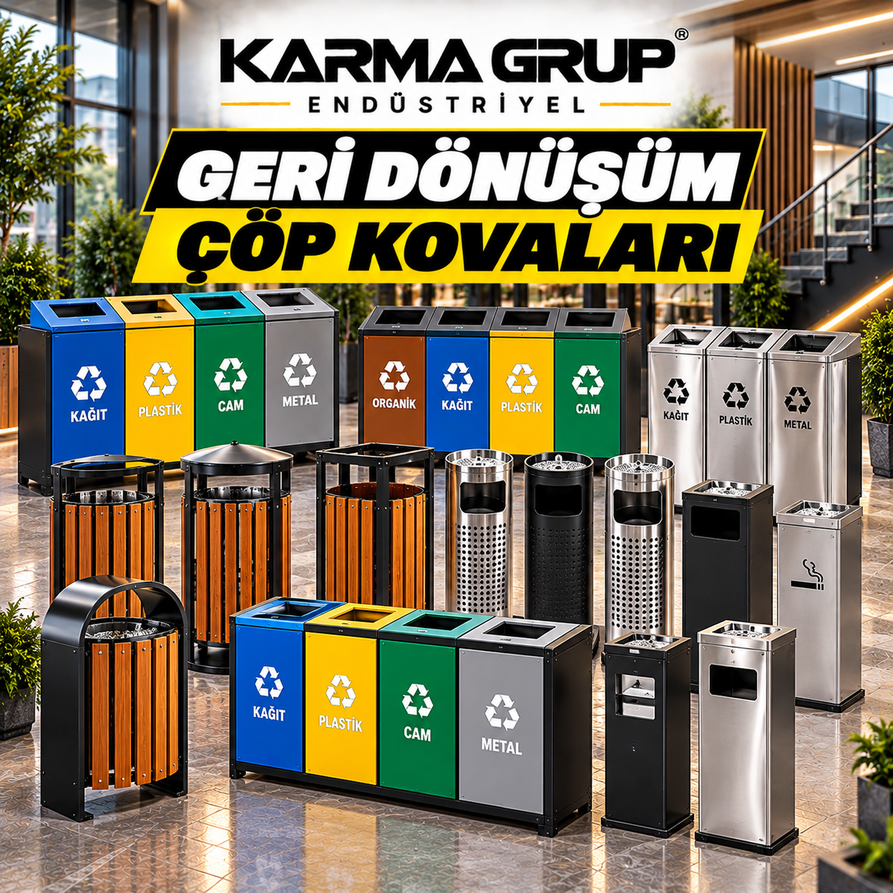 Geri Dönüşüm Çöp Kovaları