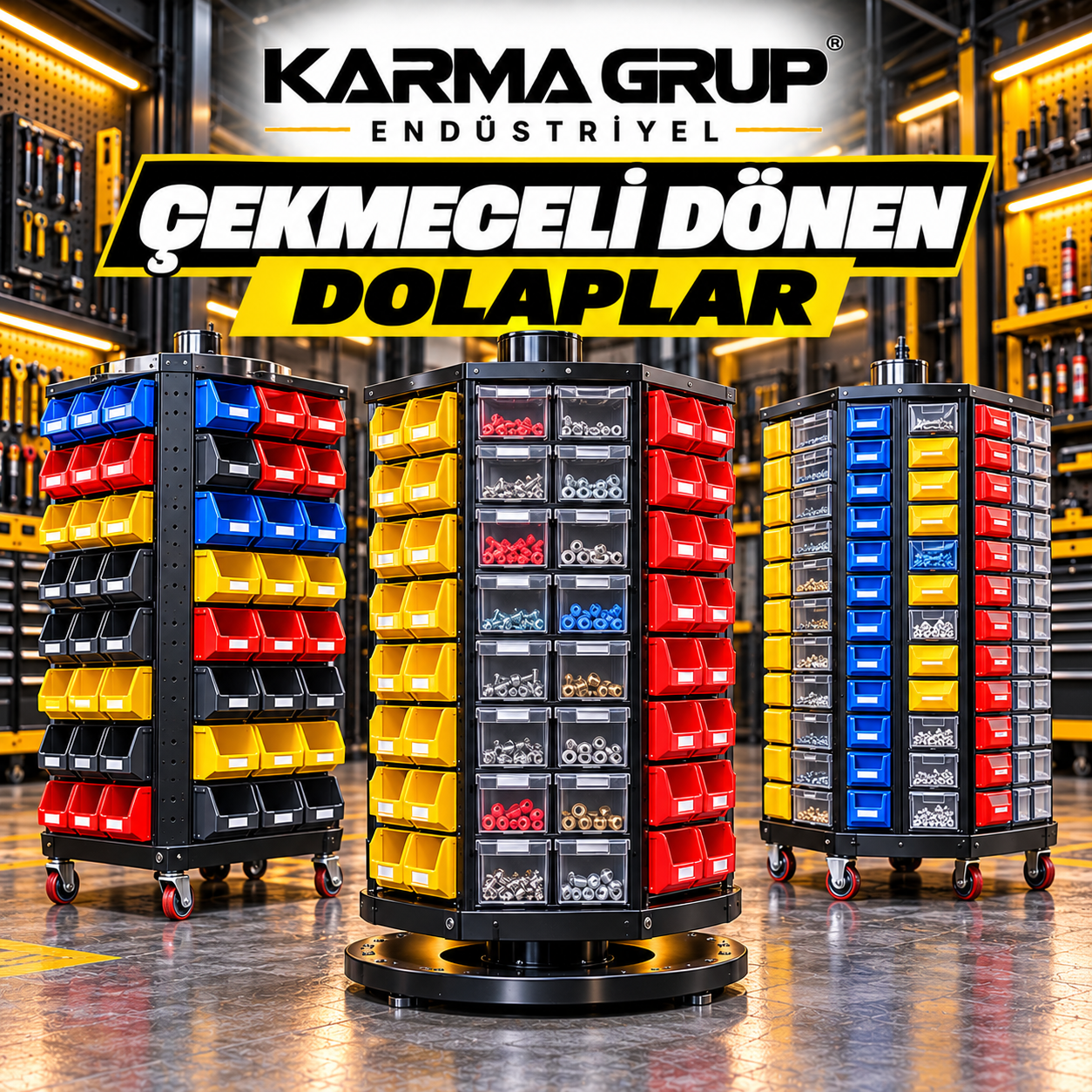Çekmeceli Dönen Dolaplar