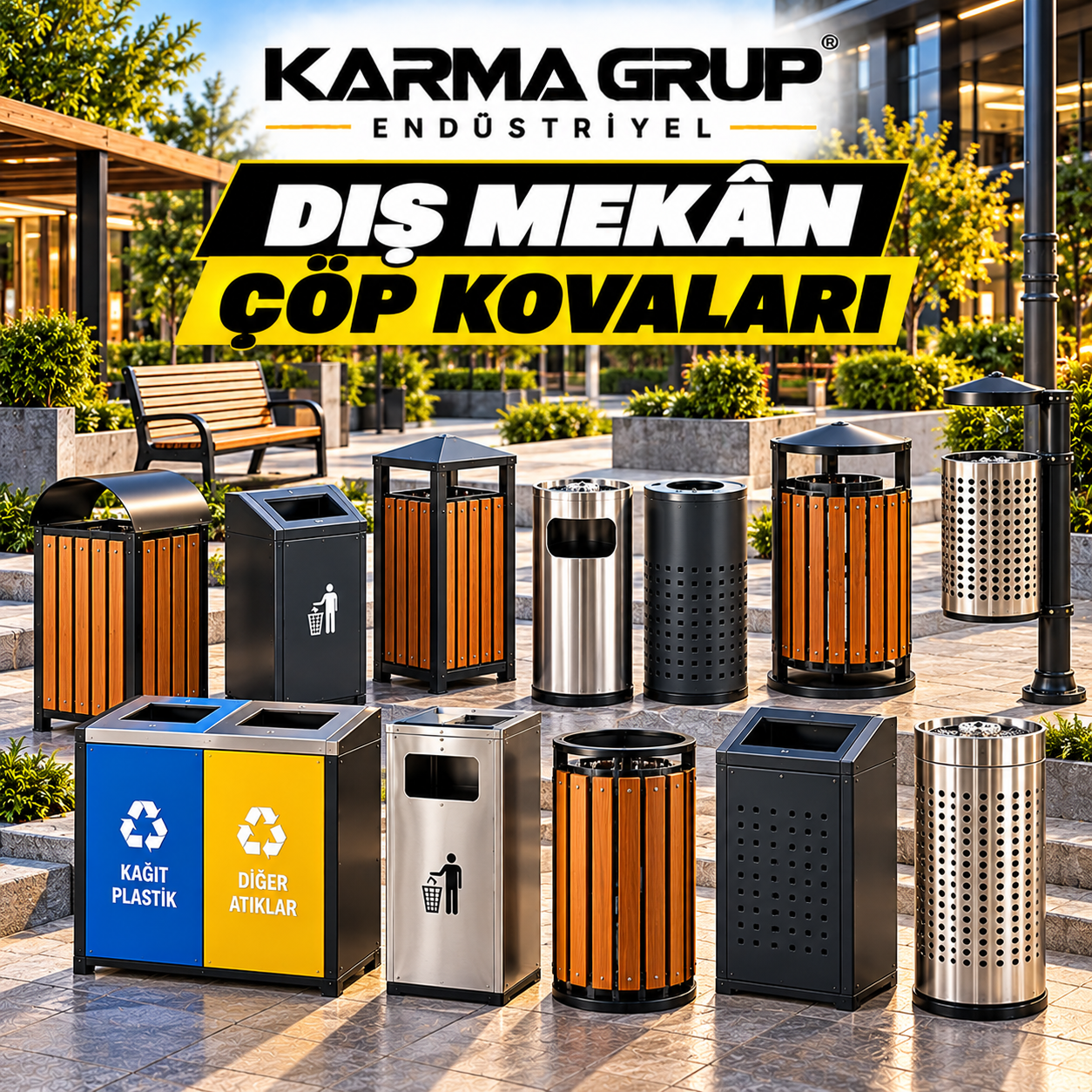 Dış Mekan Çöp Kovaları